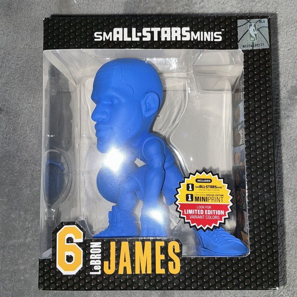 2022 NBA Small Star Minis Lebron James Los Angeles Lakers Blue Variant 6"‎